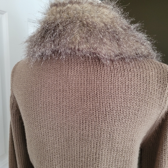 Oui faux fur collar sweater - Picture 2 of 3